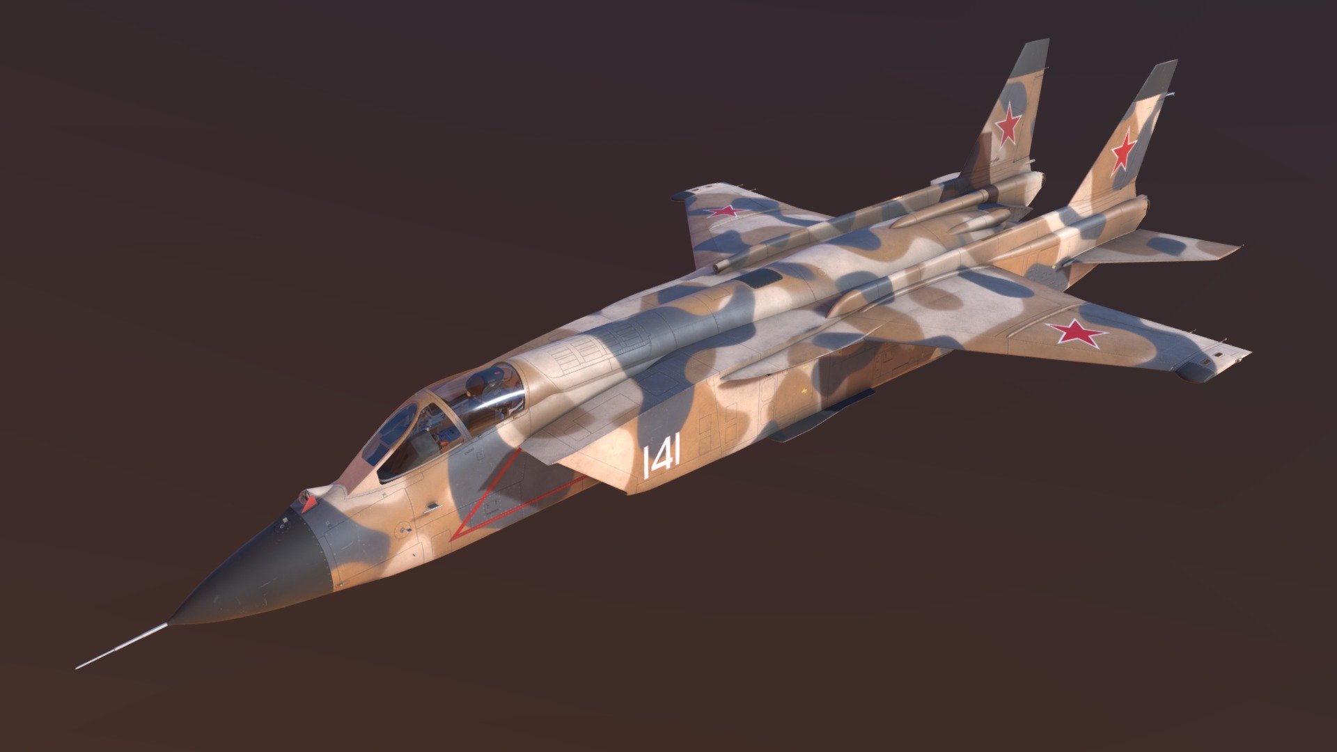 Yak-141 Desert 3-tone [Link to Skin]

Model by Gaijin Entertainment - Yak-141 "Desert" - 3D model by Yusup K. (@yusupk16) 3d model