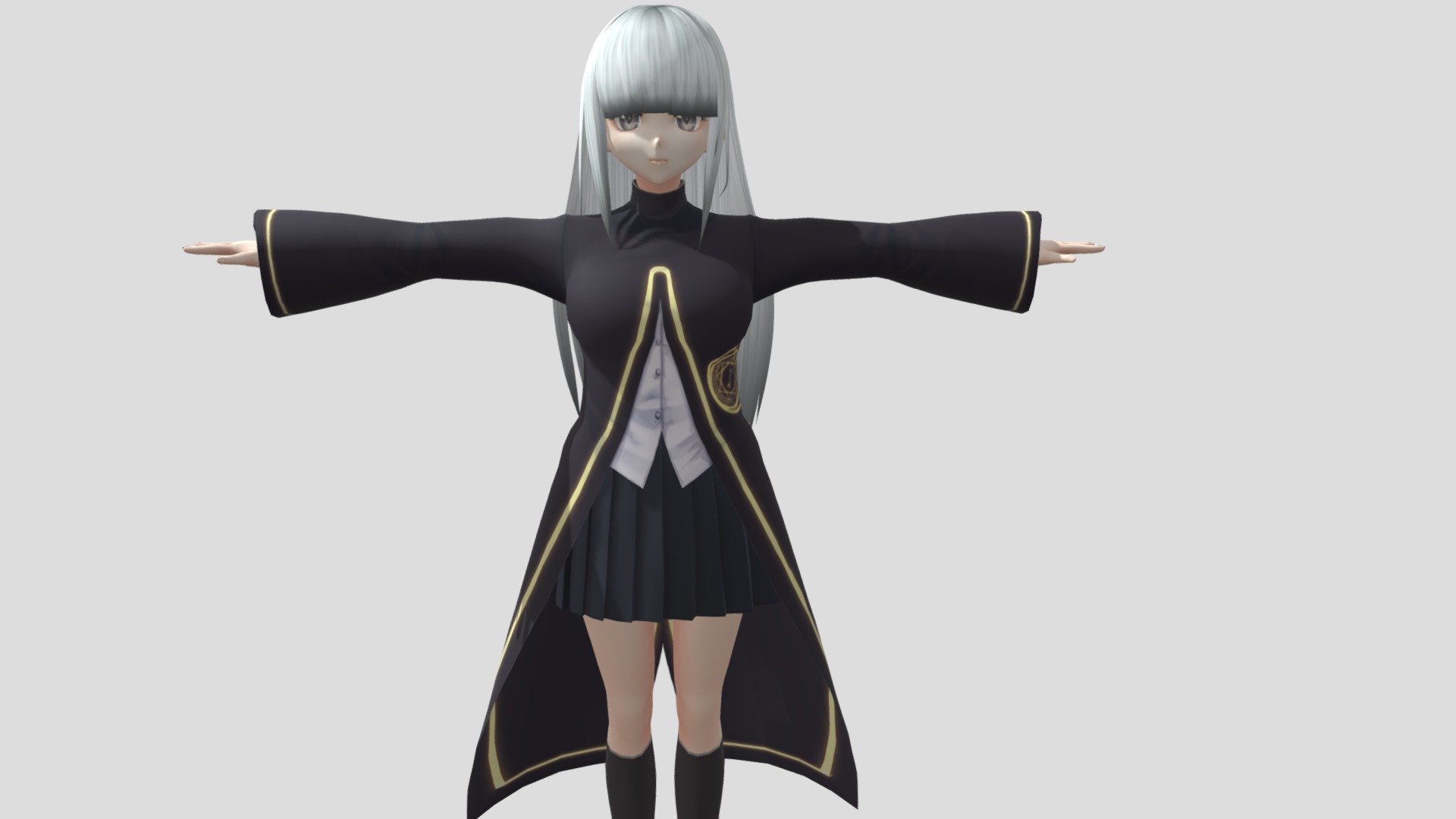 Model preview



This character model belongs to Japanese anime style, all models has been converted into fbx file using blender, users can add their favorite animations on mixamo website, then apply to unity versions above 2019



Character : Code : Ruthless

Verts:24806

Tris:34368

Fifteen textures for the character



This package contains VRM files, which can make the character module more refined, please refer to the manual for details



▶Commercial use allowed

▶Forbid secondary sales



Welcome add my website to credit :

Sketchfab

Pixiv

VRoidHub
 - 【Anime Character】Ruthless (Unity 3D) - Buy Royalty Free 3D model by 3D動漫風角色屋 / 3D Anime Character Store (@alex94i60) 3d model