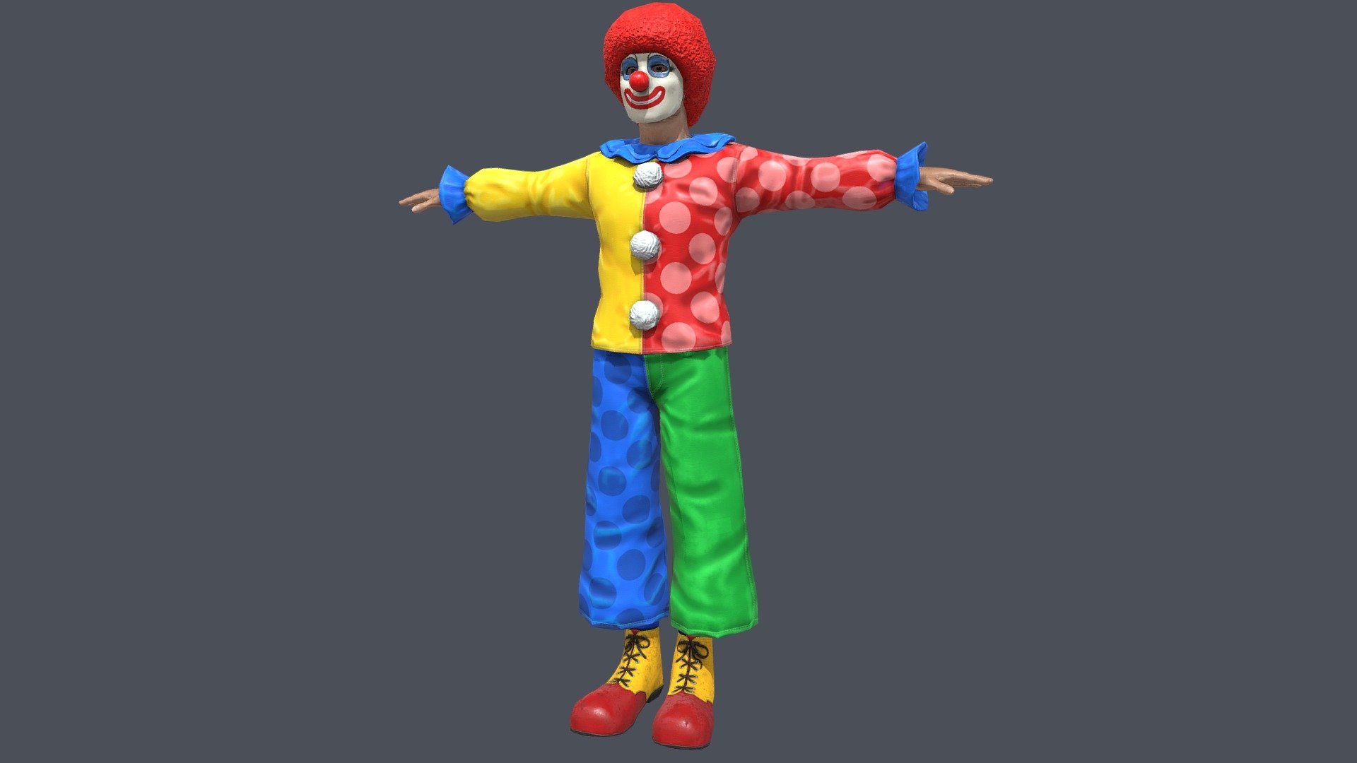 Clown costume for Survival&amp;Craft 3d model
