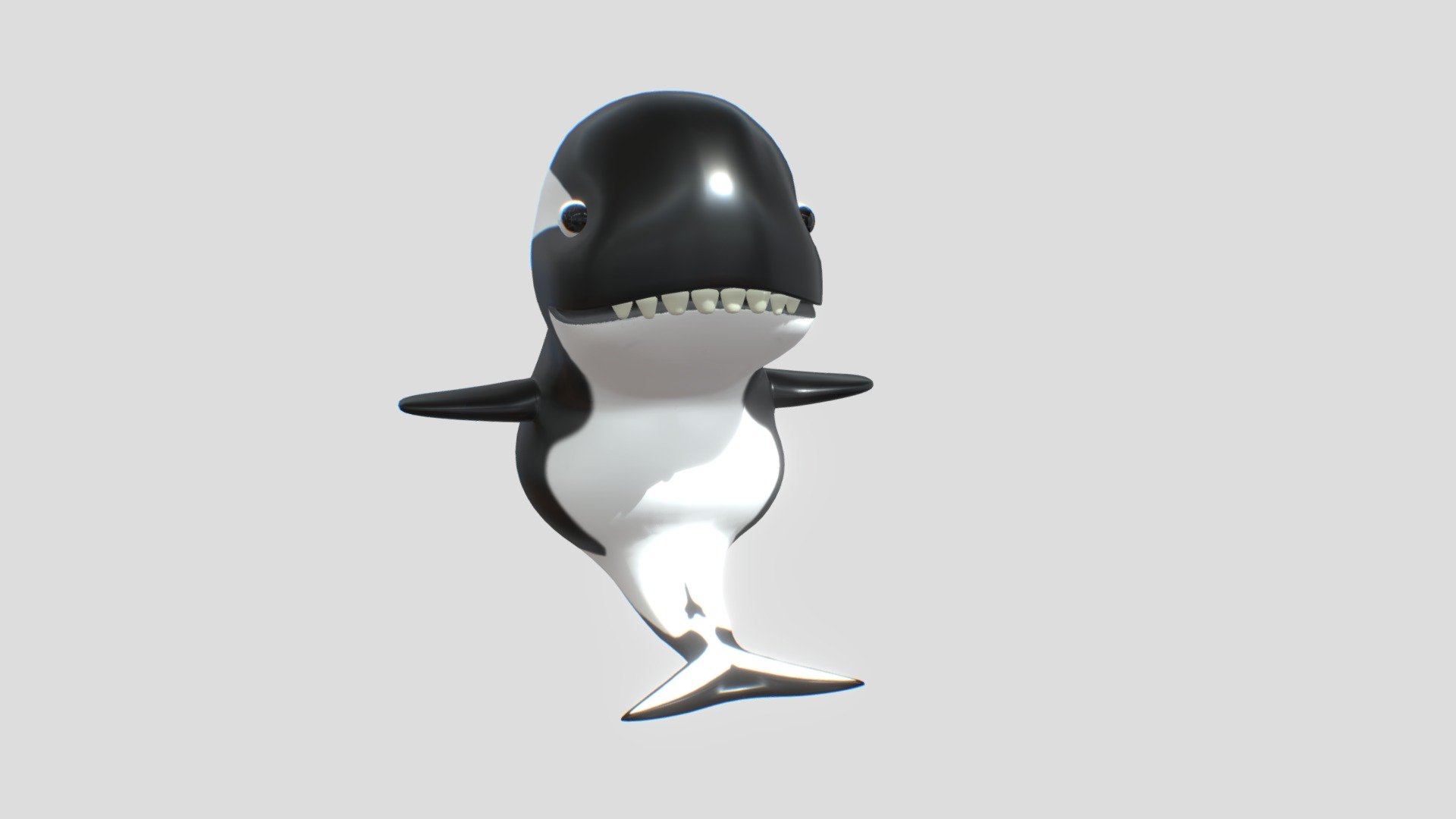 modelo de una orca de la antártica versión cartoon, espero les guste :) - orca cartoon - Download Free 3D model by ignachaaa 3d model
