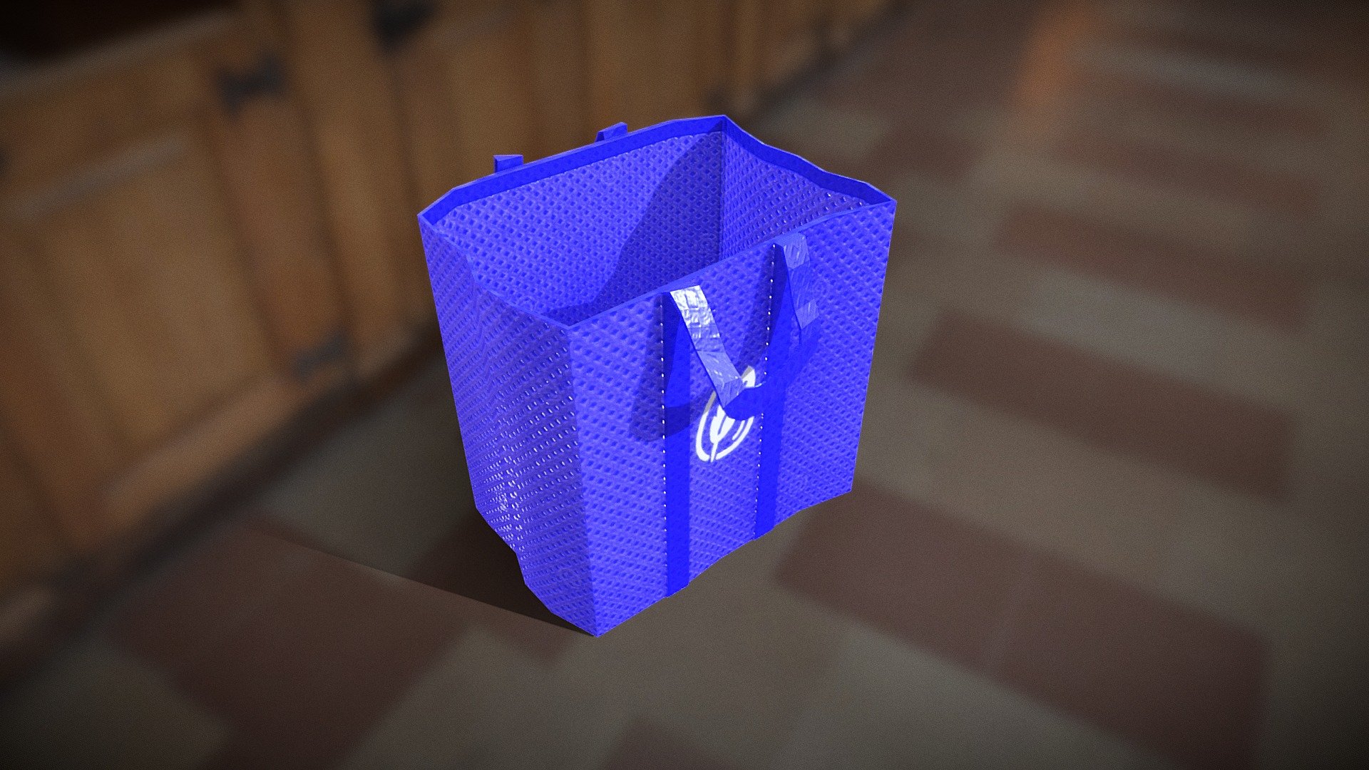 A reusable grocery bag prop - Grocery Bag - 3D model by robfitzy 3d model