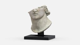 Head of a Youth / Sculpture / 3D model augmentedreality, ar, museum, head, substancepainter, substance, unity, asset, pbr, lowpoly, sculpture