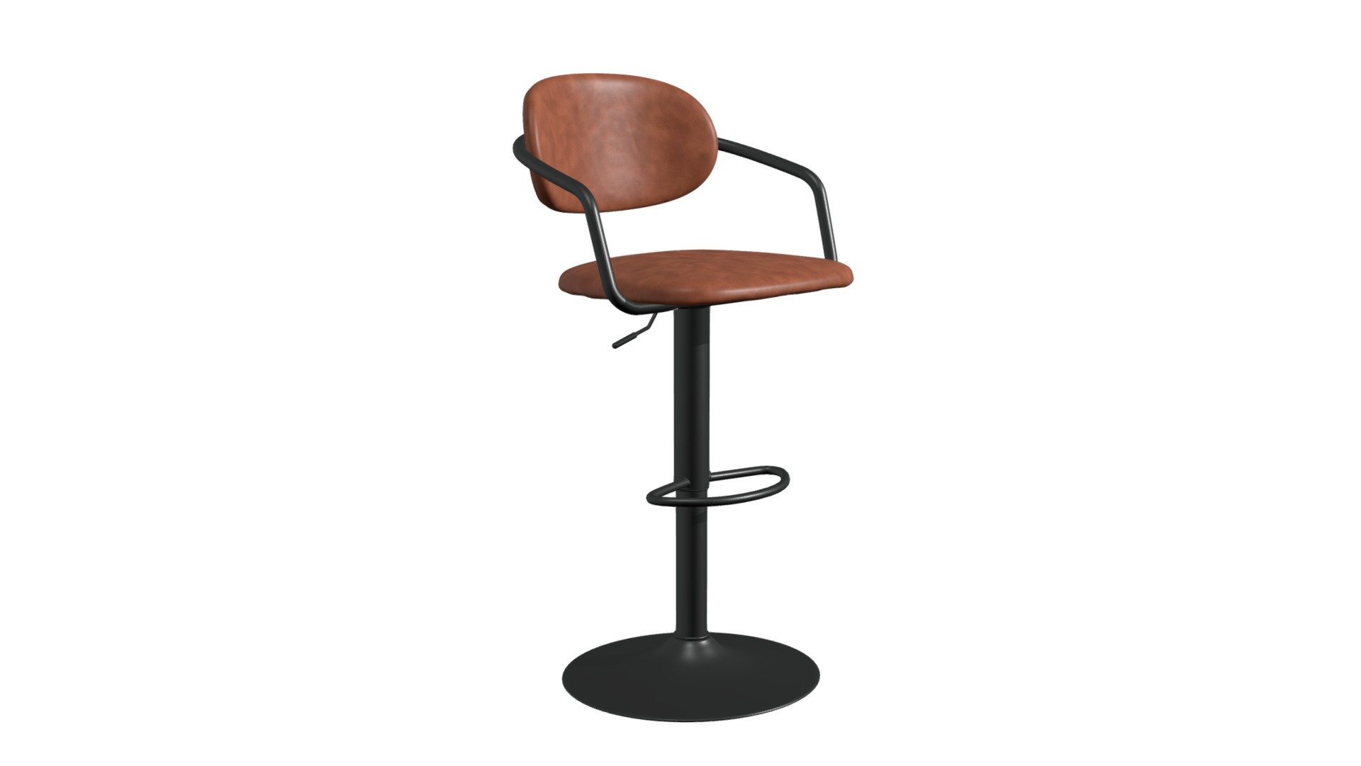 https://zuomod.com/kirby-bar-chair-vintage-brown
Modern in shape and adjustablity, the Kirby Bar Chair is wrapped in vinyl on an adjustble height base in powdercoated steel. This stool looks great in any kitchen, hotel bar, or restaurant 3d model