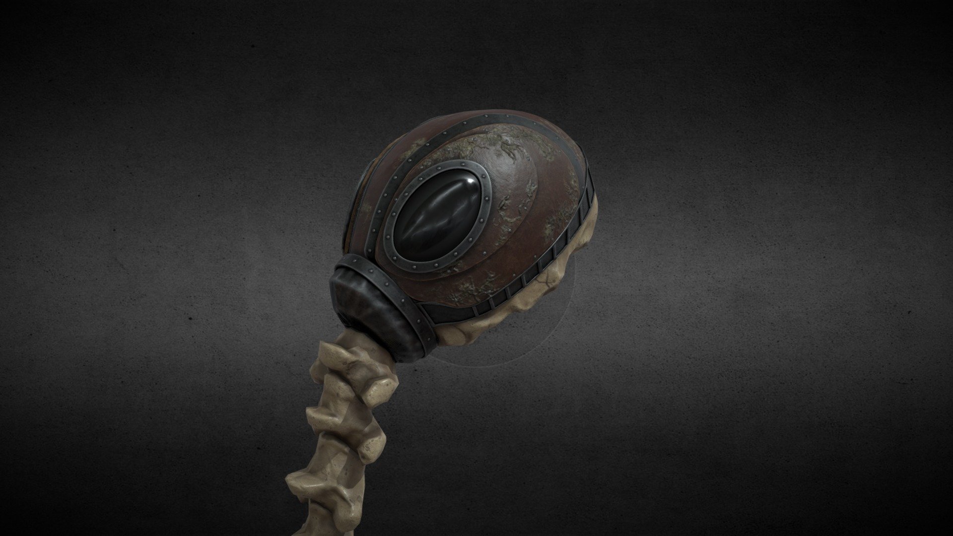 Mask from Netflix's adaption of Neil Gaiman Sandman. Modeling and sculpting and done in Blender and Zbrush. Texturing in Blender and Substance painter 3d model