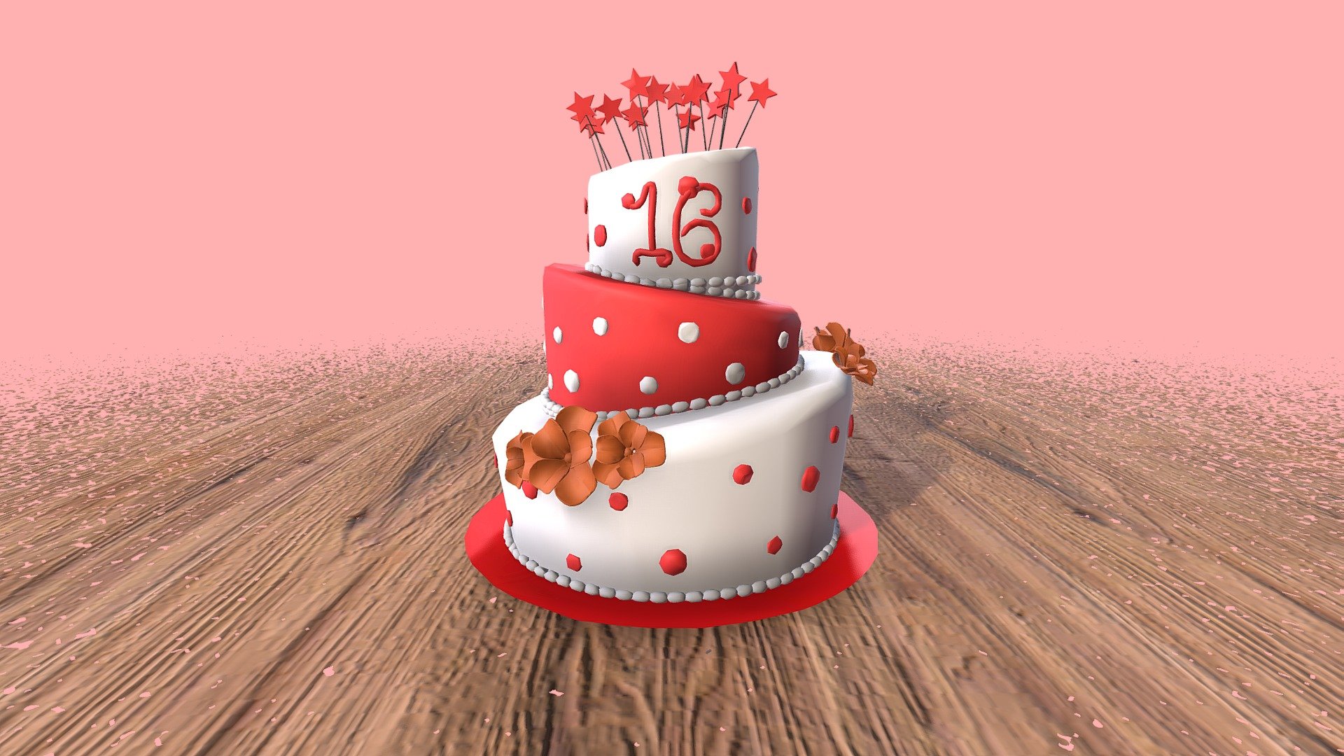 Birthday Cake - Download Free 3D model by EDSAHERGOM STUDIO (@edsahergom) 3d model