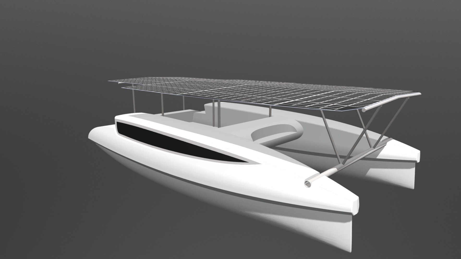 Expedition Catamaran - 3D model by Эковолна (@russiansolar) 3d model
