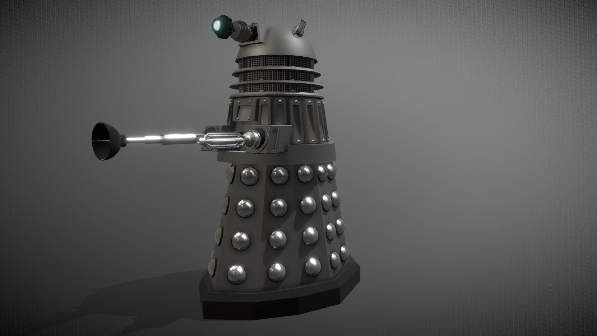 I've been watching a lot of Dr Who recently so decided to have a go at modelling a Dalek. Lots of Symmetry in the geometry, it was a fun little build :) - Low Poly Dalek - 3D model by paulelderdesign 3d model