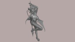 S00020 Succubus with a spear