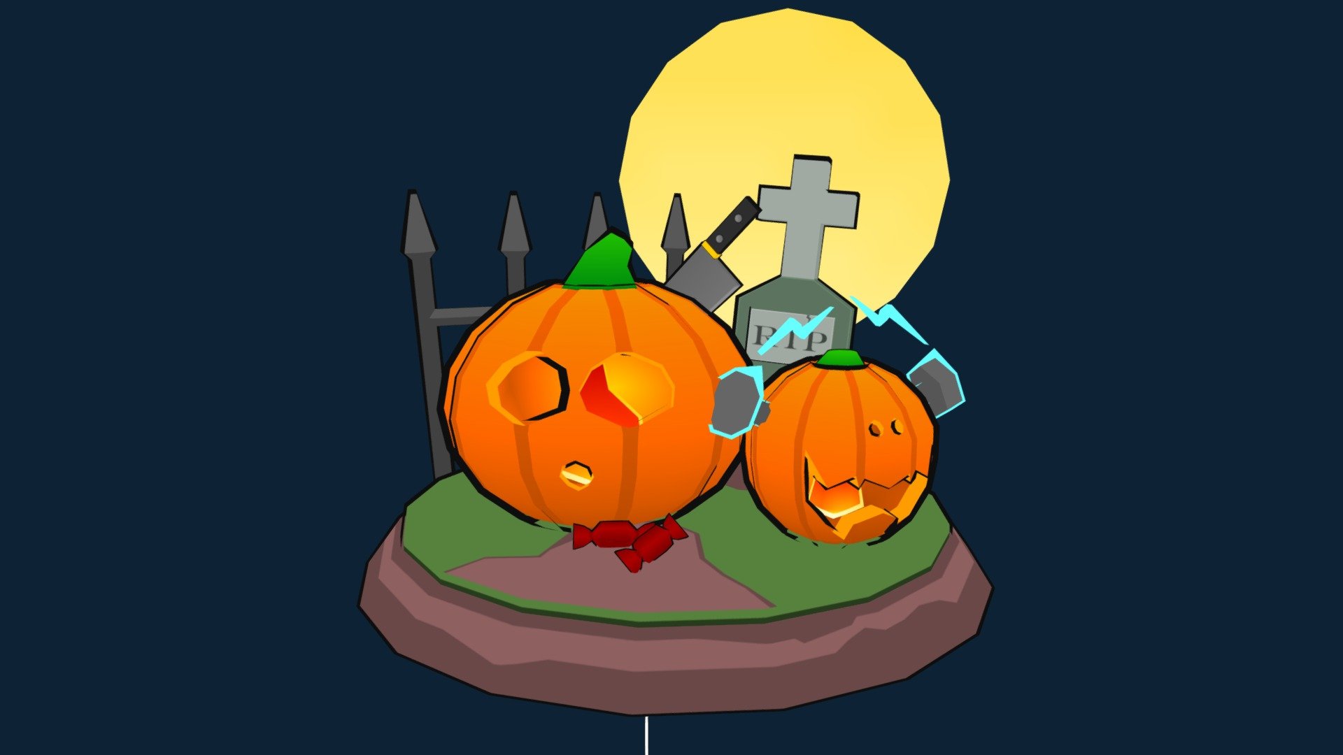 Quick little model for the Halloween low poly challenge!
Modelled in 3ds, textured in Flash.


SketchfabHalloween2019 - Halloween Low Poly - 3D model by Nectonius (@chocobo87) 3d model