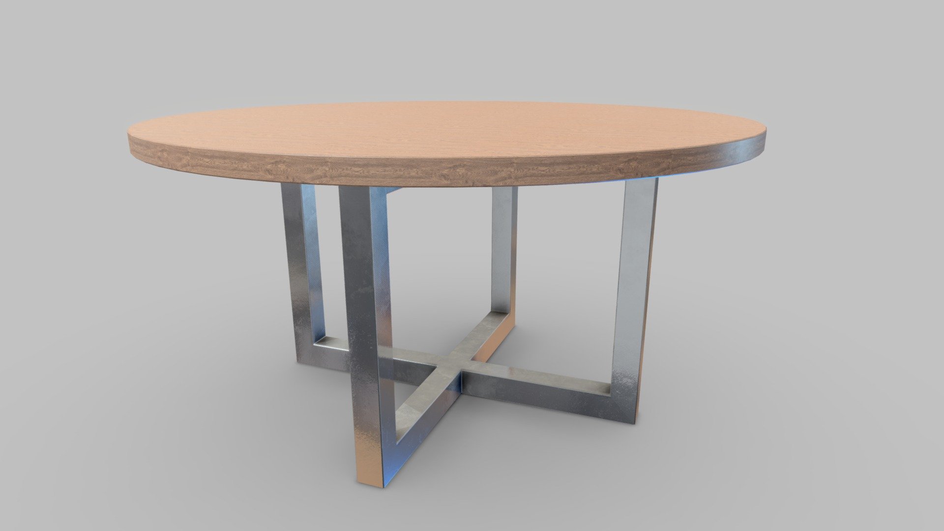 Round Table 3D model with PBR maps 4096x4096 such as: • BaseColor • Metallic • Roughness •  Ambient Occlusion • NormalDirectX • NormalOpenGL •
 Model in real scale (meters) - Round Table Low-poly 3D model - Buy Royalty Free 3D model by Andrew.Maria 3d model