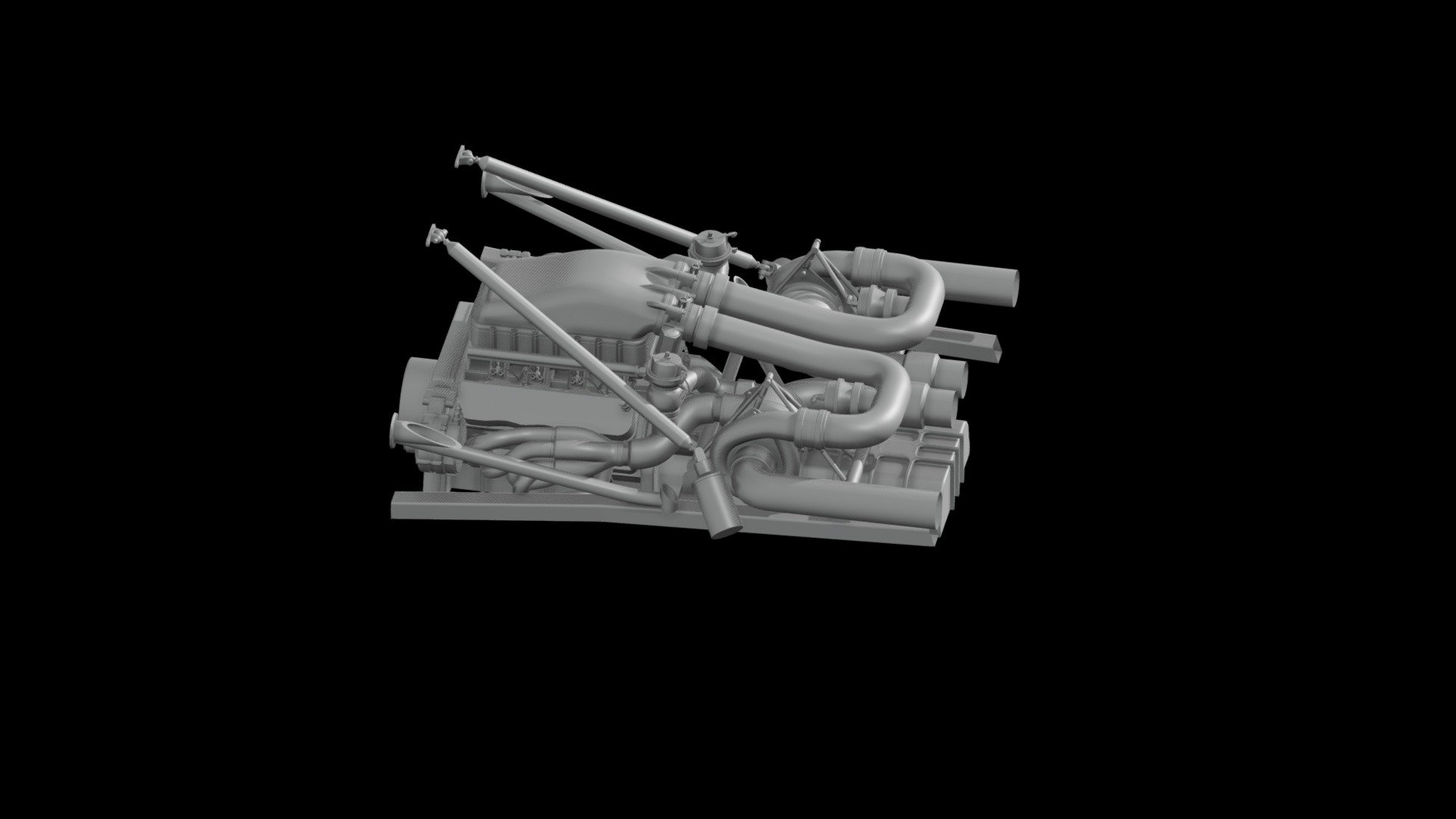Just test upload for Second Life, Test engine - Engine Test F5 - 3D model by AITETECH 3d model
