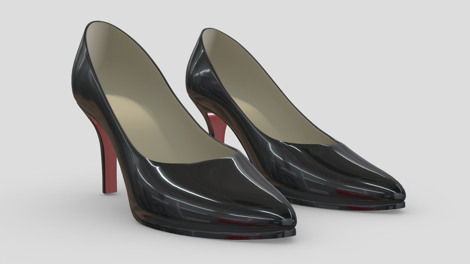 This is detailed model of pointy pumps, ready for close up renders.

The model was created with Maya 2016 and Zbrush 2021.6.6.

Available in following formats: maya mb,zbrush ztl，obj and fbx,dae.

PBR Textures （4096*4096） are included in archives.

Hope you like it! - woman fashion high heels Low-poly and highploy - Buy Royalty Free 3D model by Vincent Page (@vincentpage) 3d model