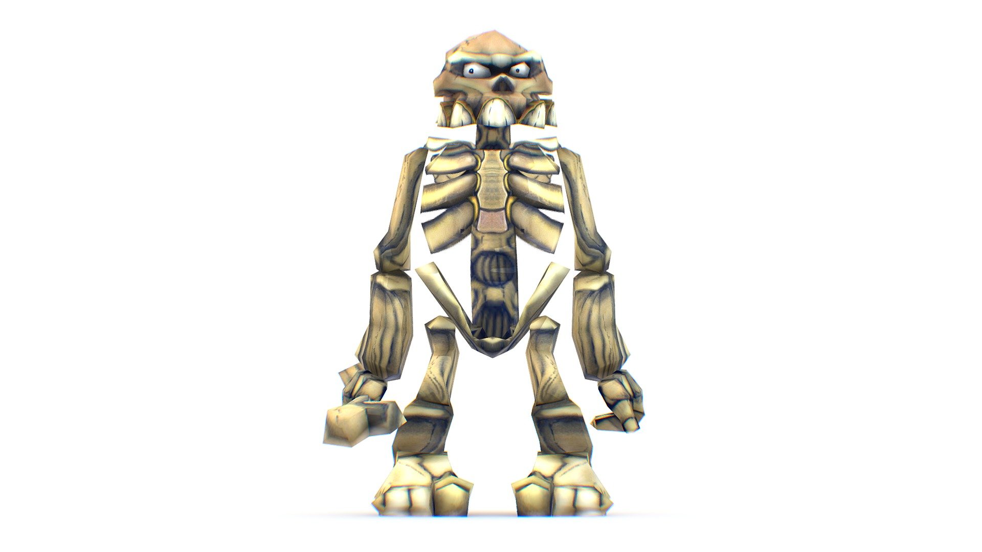 Low Poly Cartoon Creature Skeleton - Low Poly Cartoon Creature Skeleton - Buy Royalty Free 3D model by Oleg Shuldiakov (@olegshuldiakov) 3d model