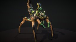 Scorpion + animation set insect, scorpion, bug, mob, combat, enemy, realistic, alien, mobilegame, sciencefiction, emissive, agressive, character, asset, game, lowpoly, mobile, sci-fi, creature, animation, monster, fantasy, dark, gameready