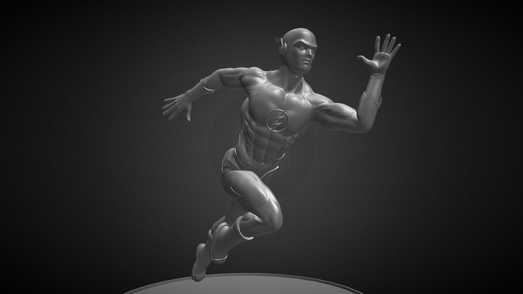 Model made for a personal illustration. You can see the final work here: https://youtu.be/pM-3oTGXiM0 - The Flash - 3D model by oscargrafias 3d model
