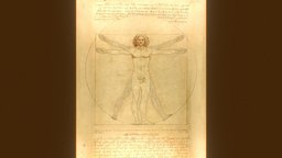 Vitruvian Man 3D anatomy, 3dart, renaissance, humananatomy, davinci, leonardodavinci, vitruvian, 3ddrawing, vitruvianman, hinxlinx, ericlynxlin, elynx