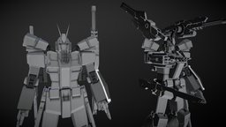 [WIP] Gundam Amazing Red Warrior build, 3dsmaxpublisher, gundam, anime