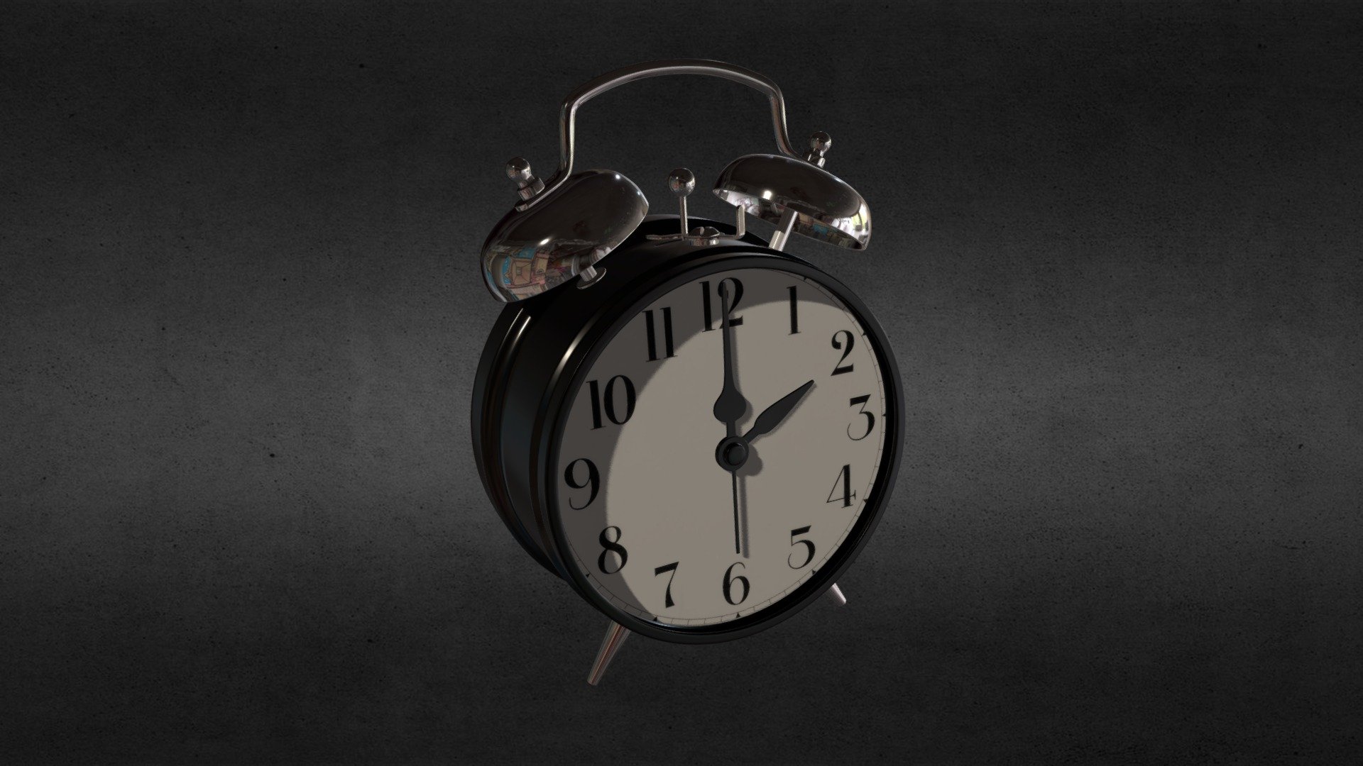 A classic twin bell alarm clock with a lot of details. Modeled with Blender 2.73 - Twin Bell Alarm Clock - Buy Royalty Free 3D model by BlendingBastian 3d model