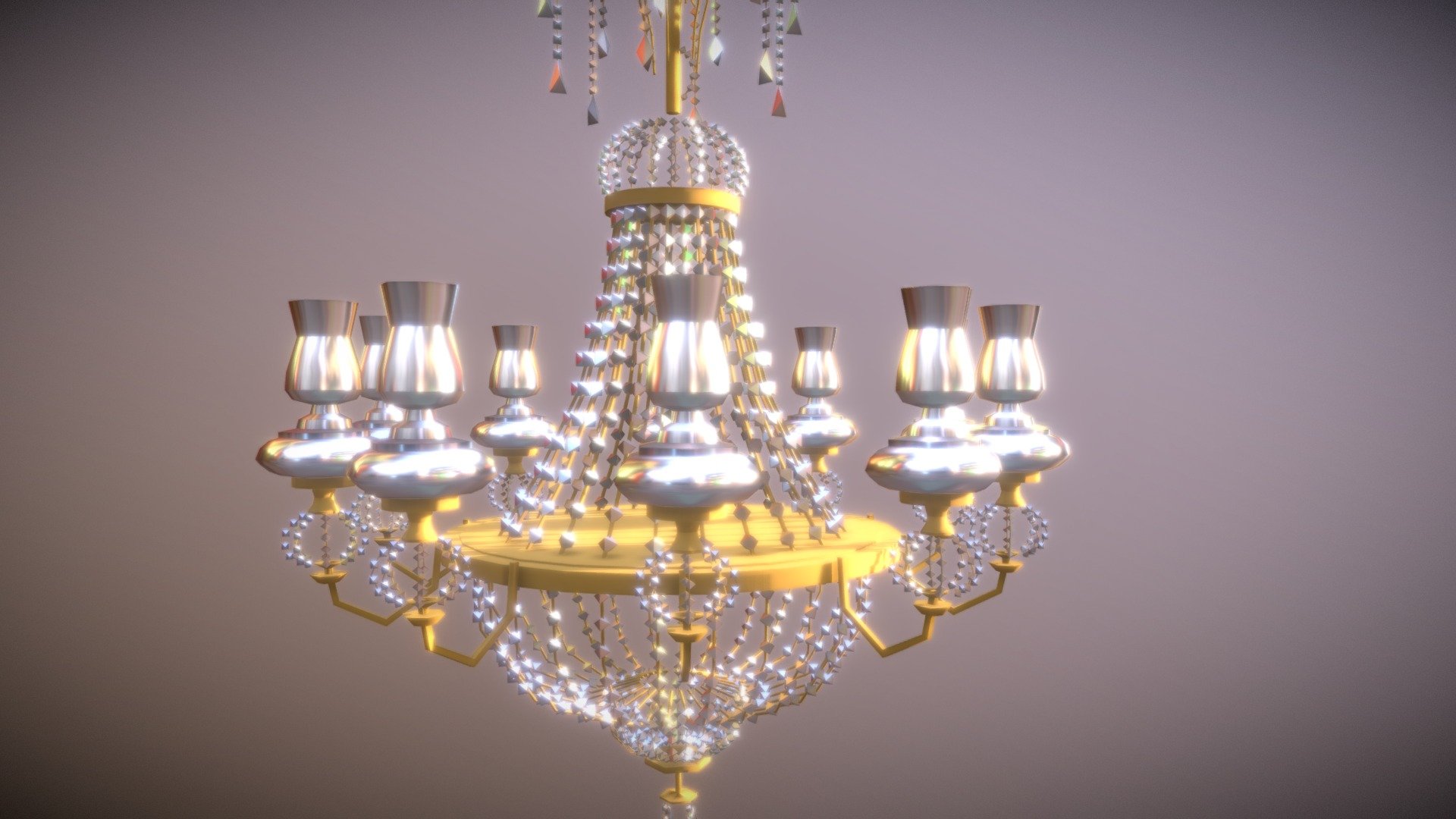 chandelier - 3D model by Virtual Reality (@simulanis) 3d model