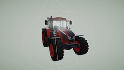 Zetor Crystal 160 simulation, simulator, tractor, farm, farming, agriculture, pure, zetor, vehicle, pbr, lowpoly, car, village