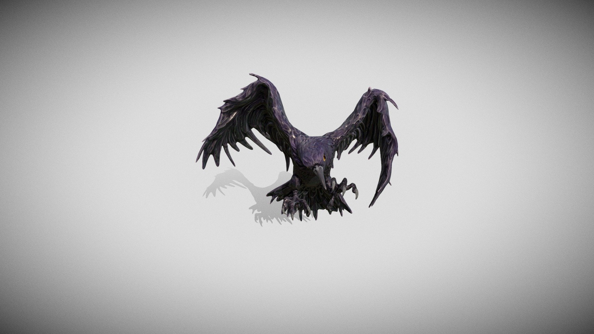 This is a low poly model, a black raven in an aggressive pose and mystical style.

Model includes maps - normal, base color, metallic, roughness.
All textures in format - tga
Textures resolution - 4096

includin FBX, OBG and textures 3d model
