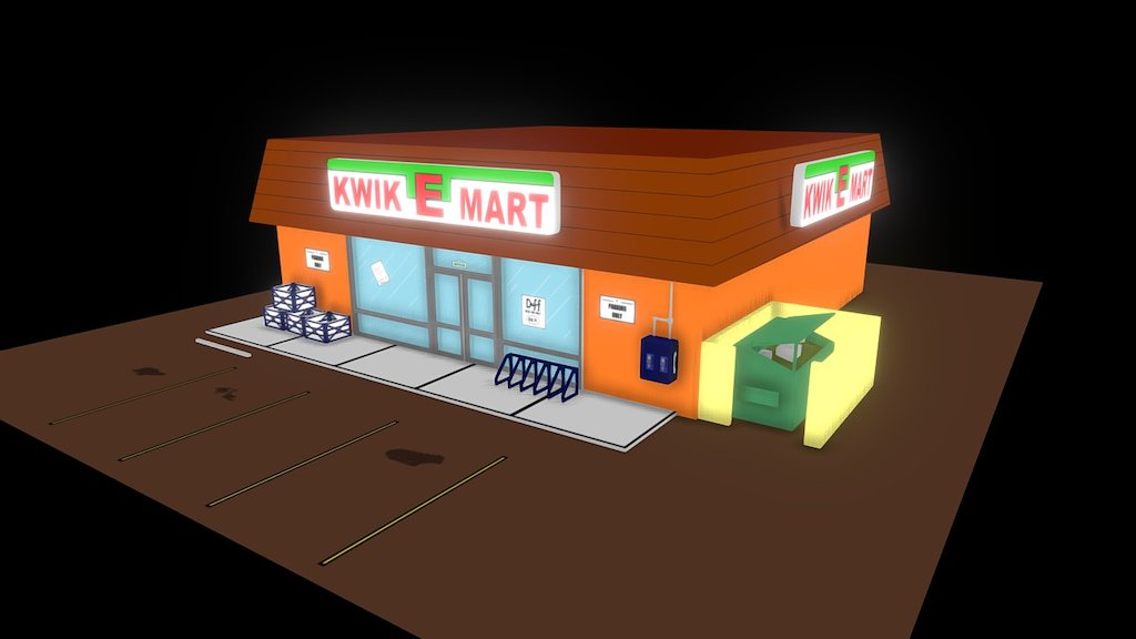Kwik E Mart
Everyone's favourite corner shop from everyone's favourite cartoon series the Simpson's 3d model