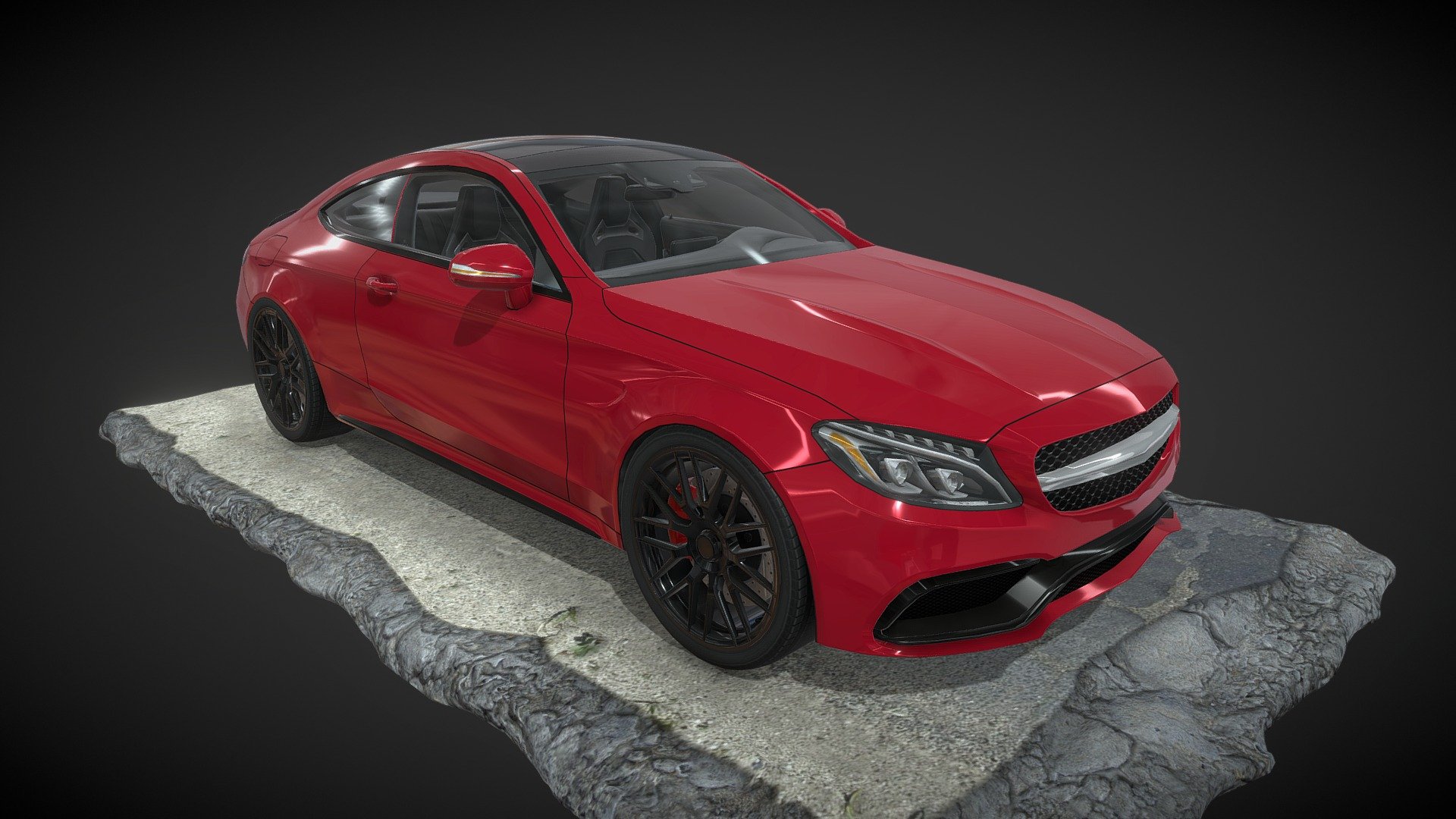 Mercedes-AMG C 63 S - 3D model by Devsanterr 3d model