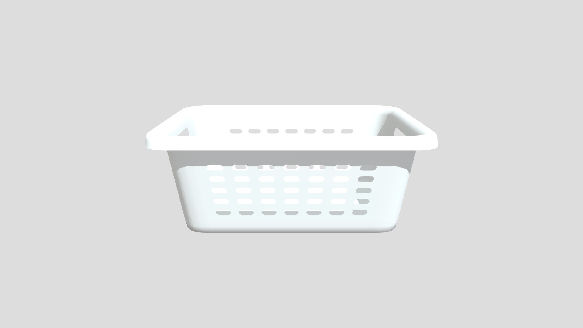 A basic laundry basket.
You can add a solidify and subsurf modifer in blender to create higher detail 3d model