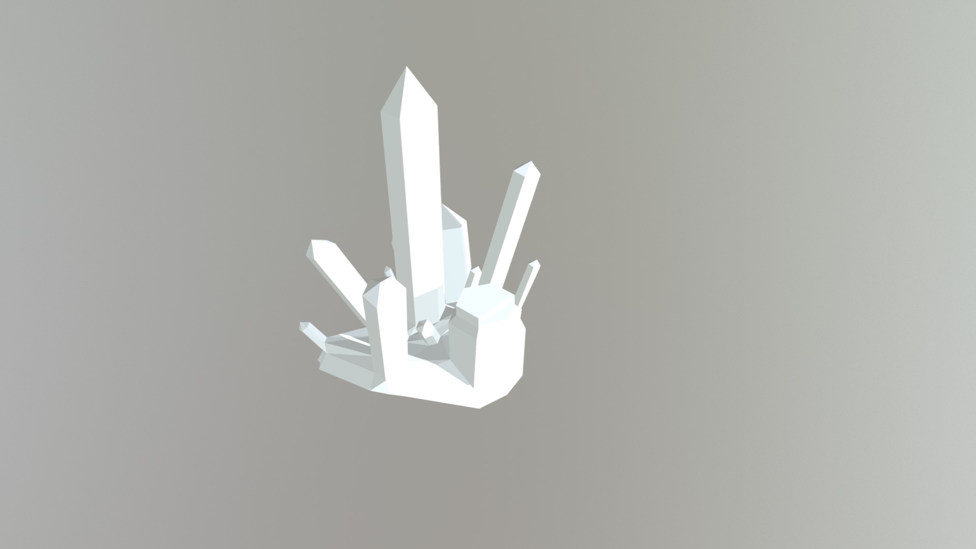 A crystal i made real quick in blender to test materials. If anyone knows how to do this plz help me 3d model