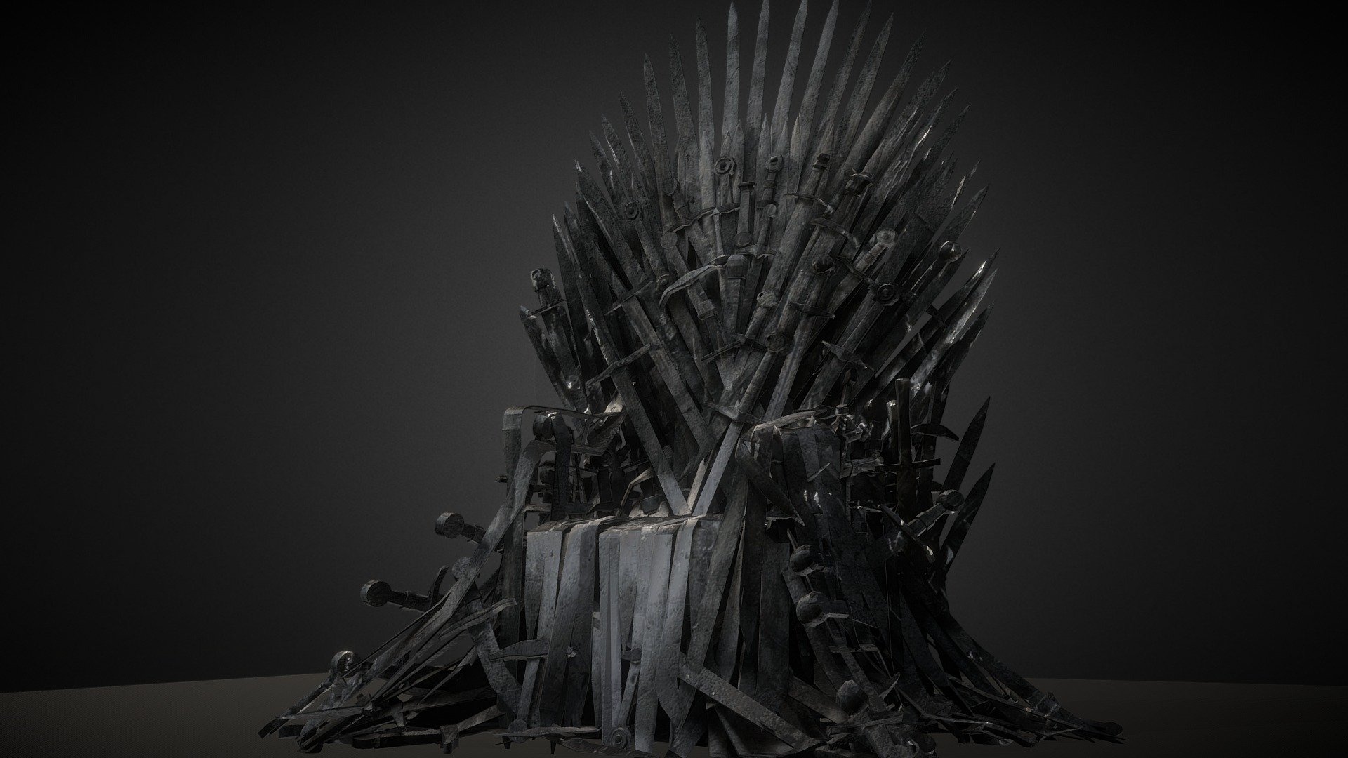 Realtime Baked with shadows Iron Throne made with swords.
none overlapoing UV - Irone Throne - Buy Royalty Free 3D model by almog3d 3d model