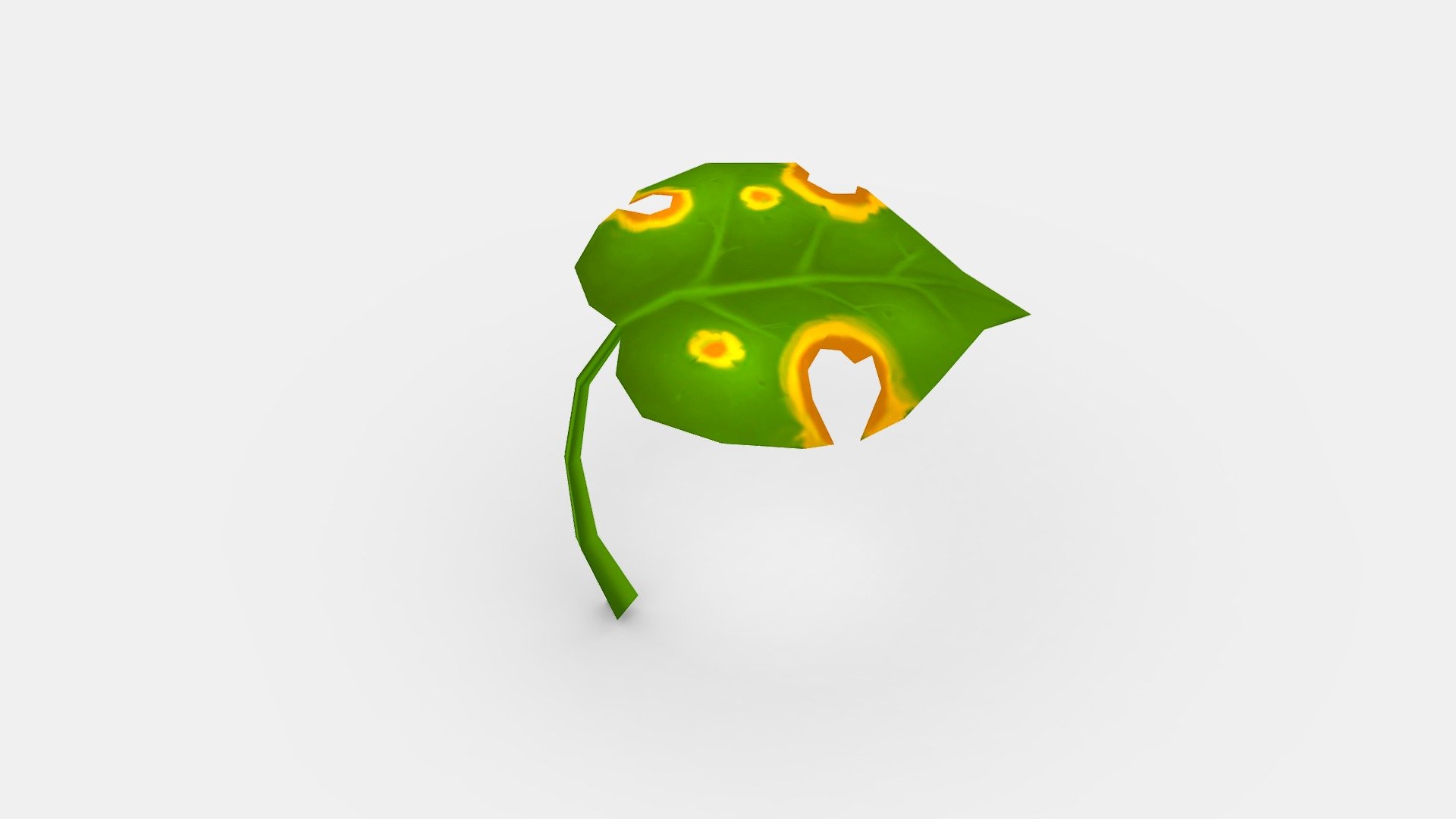 Cartoon withered leaf - Cartoon withered leaf - Buy Royalty Free 3D model by ler_cartoon (@lerrrrr) 3d model