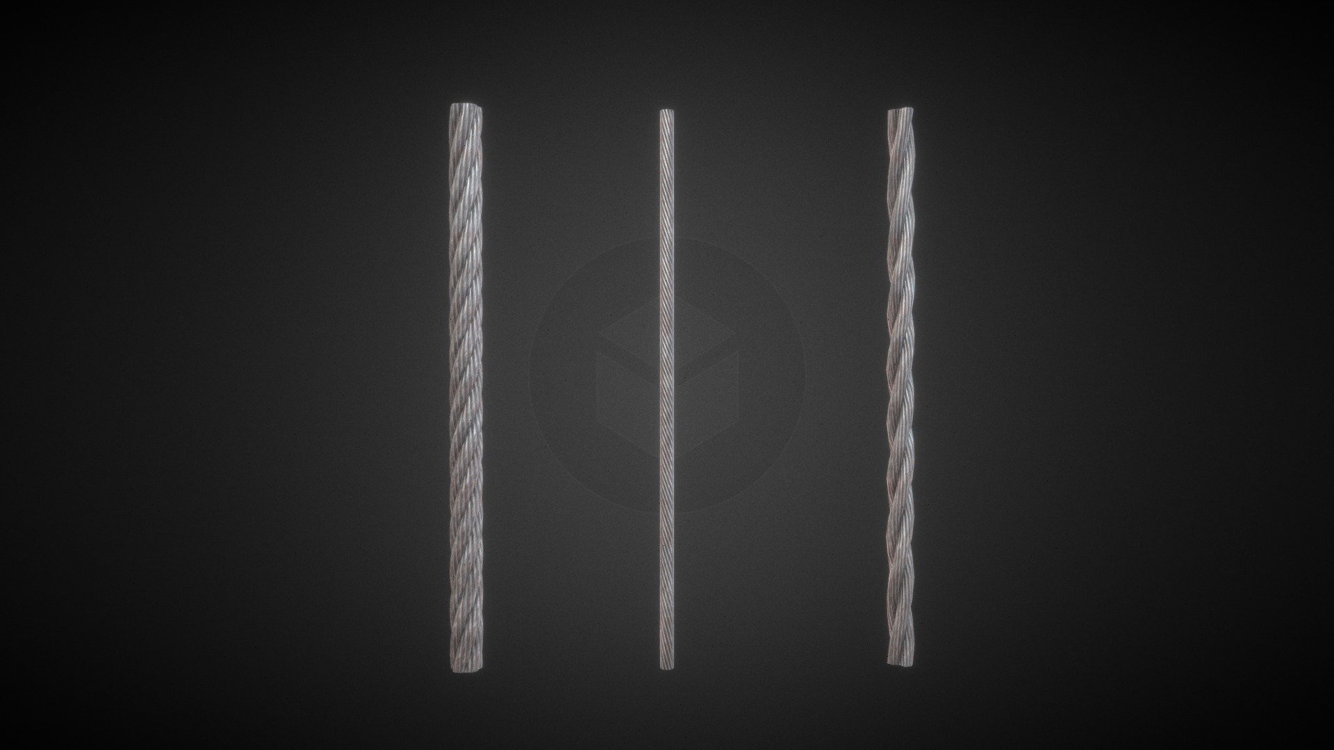 Tileable textures (seamless)
Can be guided along the curve - Tileable steel rope - Buy Royalty Free 3D model by Aartee 3d model