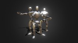 Snyder Bots (Sucker Punch) android, zacksnyder, lowpoly, robot