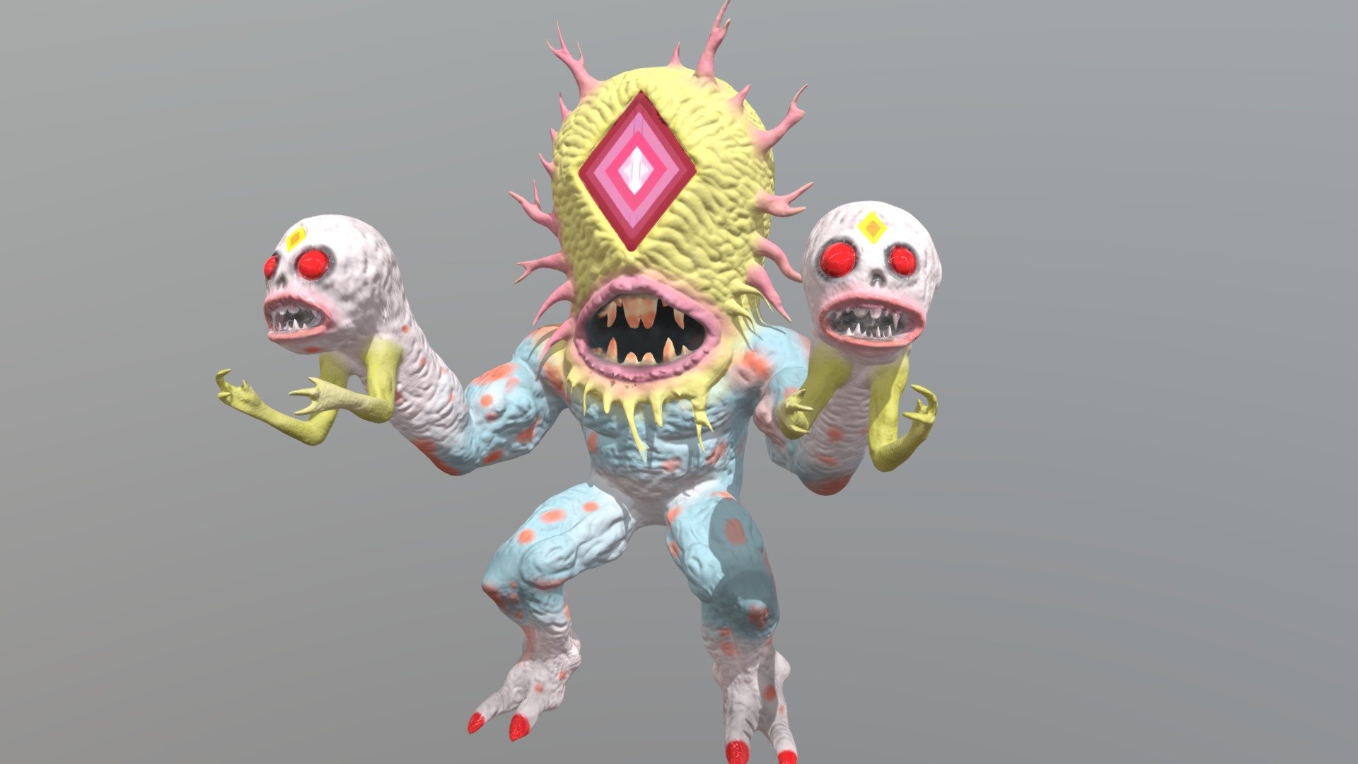 My take on a design by  Skinner! He is one of my favorite artists of all time, so I sculpted some of his designs for a little VR video project. You can find him on insta: @theartofskinner or at www.theartofskinner.com

The 360 Video is available at youtube.com/nateordie - Skinner Monster Humanoid - 3D model by nateordie 3d model