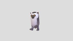 Rigged Lemur Character