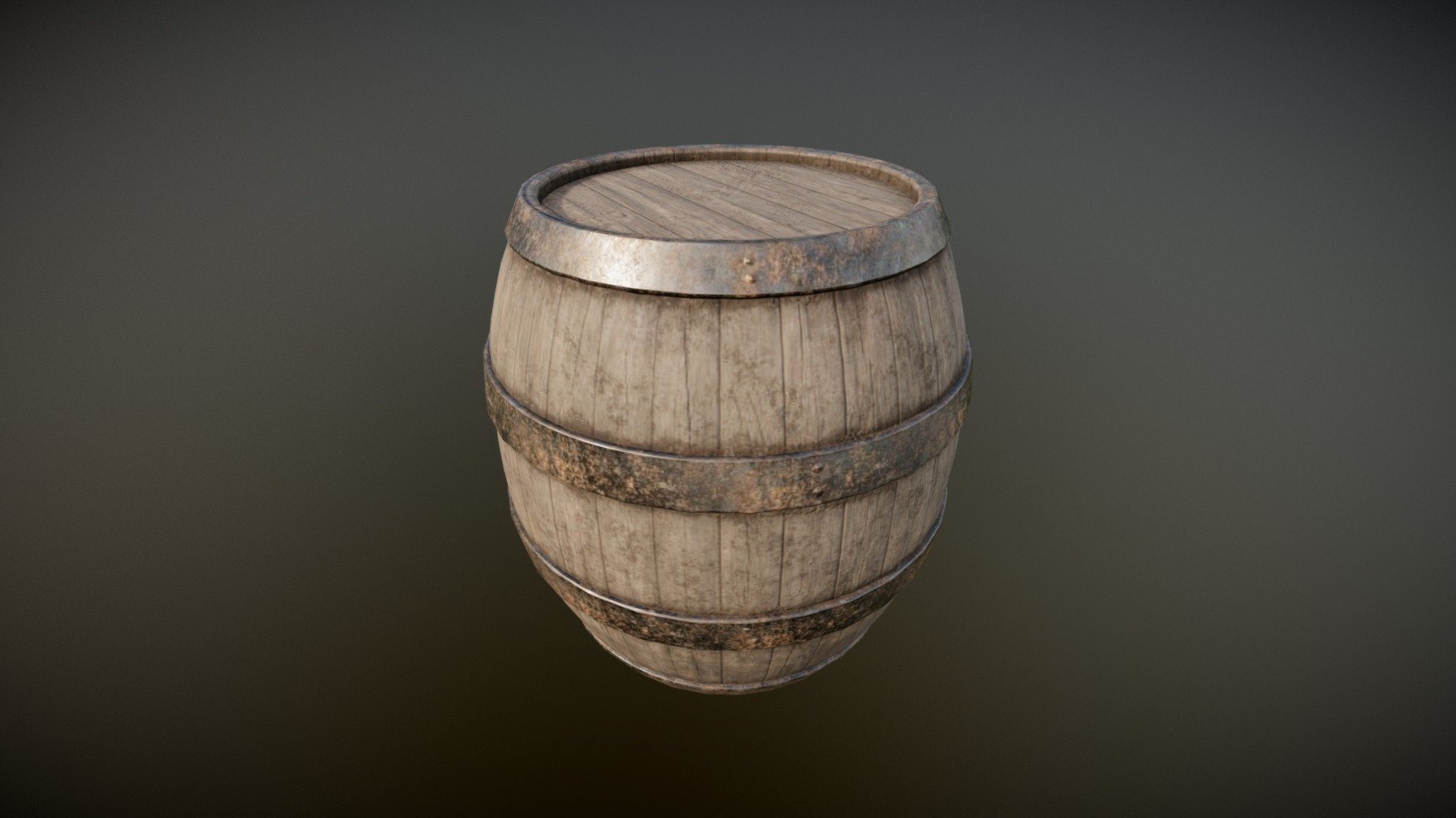 Blender + Substance Painter - Barril - 3D model by Adriano Oliveira (@adriano) 3d model
