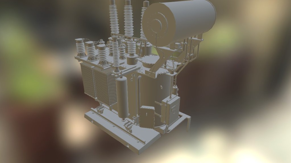 Electrical transformer. Highpoly - tmn2500 - 3D model by jackill 3d model