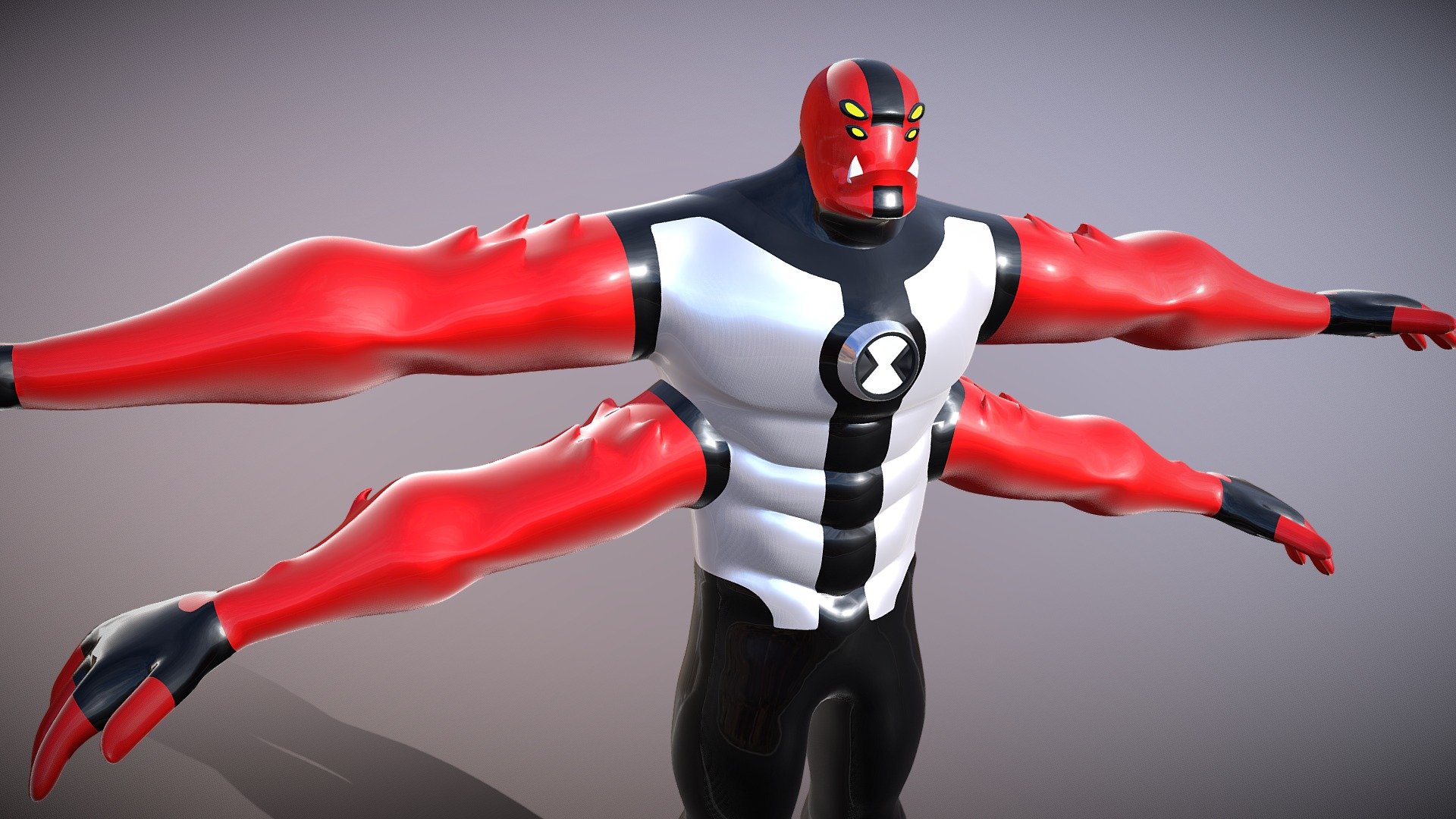 All Ben 10000 3D models Available ,check profile page - Ben 10000 - FourArms Classic Aliens 3D Model - Buy Royalty Free 3D model by Ak Creations (@akcreations) 3d model