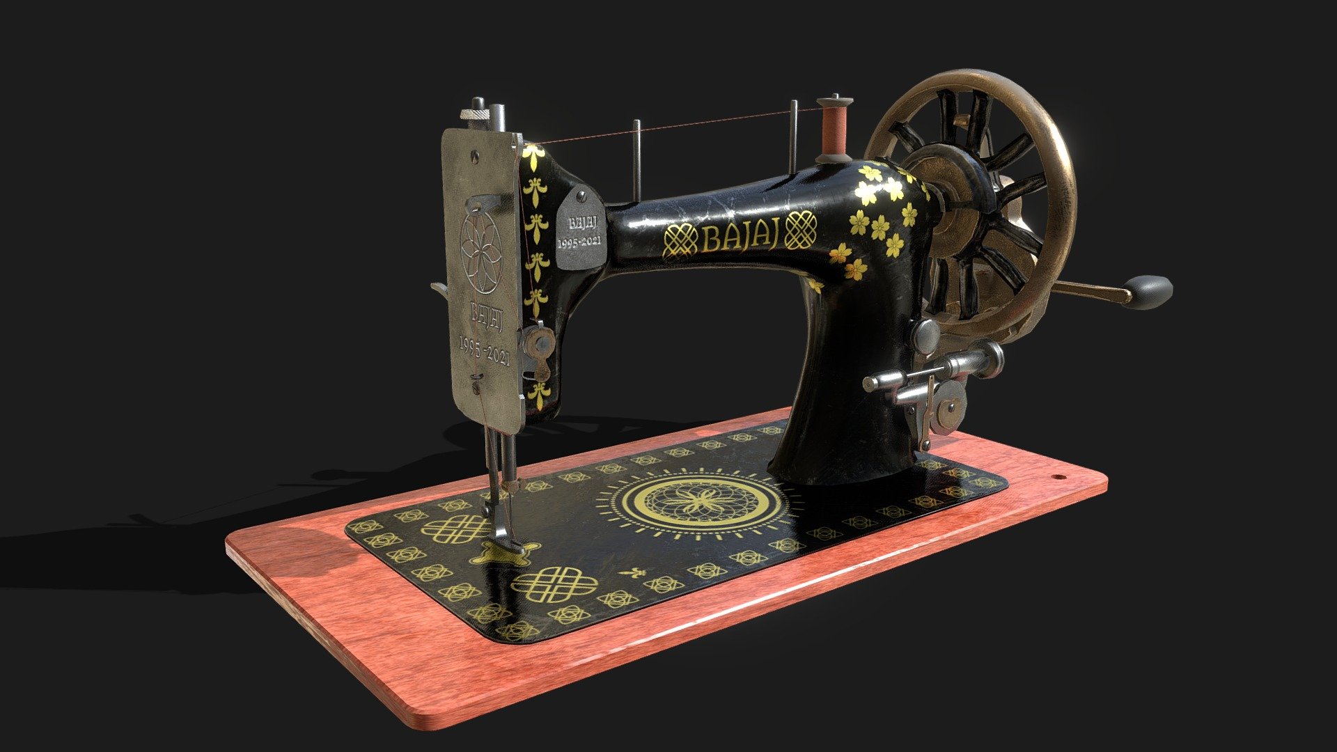 IN THE ZIP FILE YOU WILL GET:-
MAYA FILE
MARMOSET TOOLBAG FILE
TEXTURES 
COMPLEMENTRY RENDERS 

SEWING MACHINE - LOW POLLY ASSET🎯

RENDER OUTPUT - MARMOSET TOOLBAG 4

MADE IN: AUTODESK MAYA

TEXTURED IN: SUBSTANCE PAINTER &amp; photoshop

ASSIGNED WITH 1 MATERIAL
2048 × 2048 RESOLUTION.

my portfolio link: https://ashwinashok22.artstation.com/

my rookies' profile: https://www.therookies.co/u/AshwinashokIN/about

my Instagram: https://www.instagram.com/aashwin_/

my YouTube: https://www.youtube.com/channel/UCRAM5Y-DoER4Og2z_fJFi2Q - sewing machine - Buy Royalty Free 3D model by ASHWIN ASHOK (@ASHWINASHOK1822) 3d model