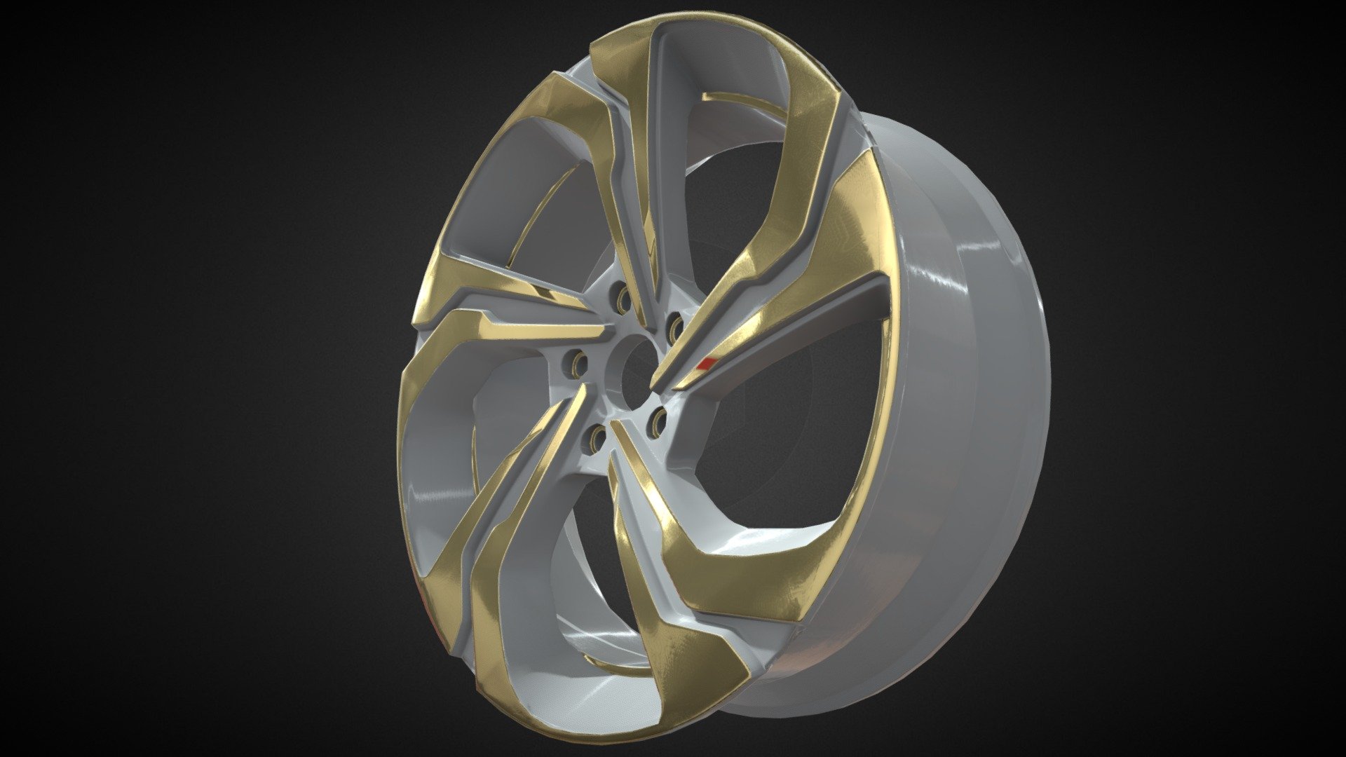 Golden Wheel - Golden Wheel - 3D model by Serjogasan 3d model