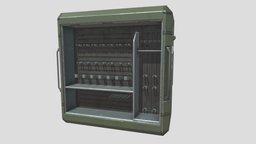 UNSC Weapon Crate crate, reach, rack, max, halo, unsc, substancepainter, substance, weapon, 3dsmax, lowpoly, 3ds, highpoly
