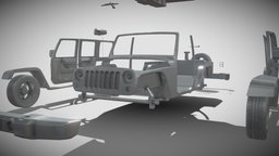 Jeep Wrangler 3D PRINT READY high, future, hd, new