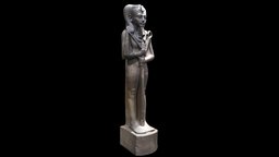 Statue of the Egyptian God Khonsu egypt, egyptian, statue, khonsu, granite, ancient-egypt, cairo, karnak, tutankhamun, tutankhamen, 18th-dynasty, nmec