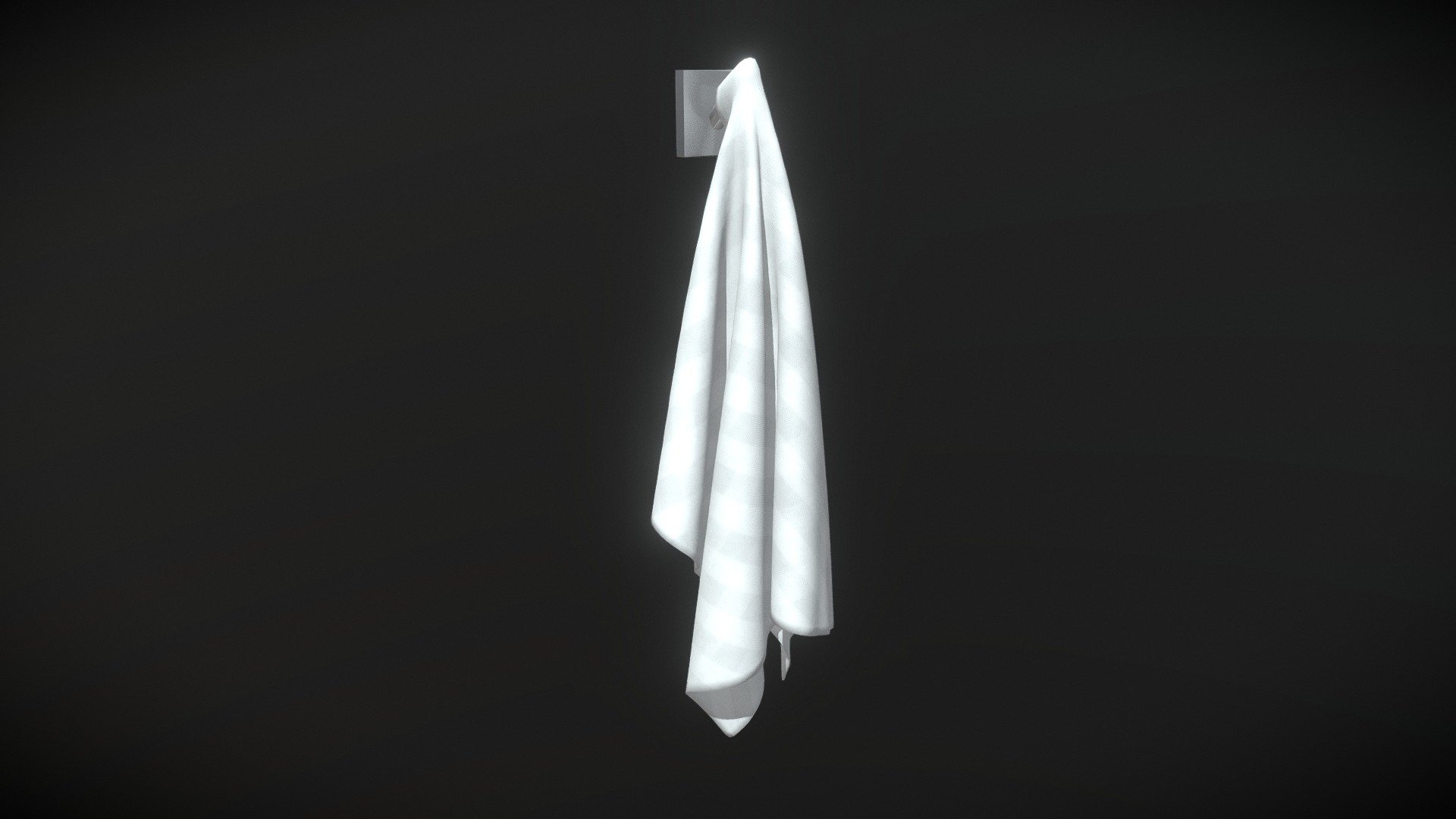 Perfect for a modern kitchen or bathroom. It us extremely easy to modify the towel texture - just put your own texture (or a few I provide in the additional files) into the towel material slot. It features full quad geometry, easy to smooth 3d model