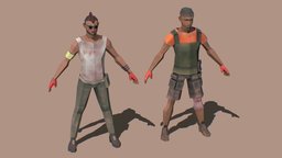 Terror | Characters | Lowpoly warrior, fighter, soldier, people, swat, terror, afghan, character, asset, lowpoly, free, war, gameready