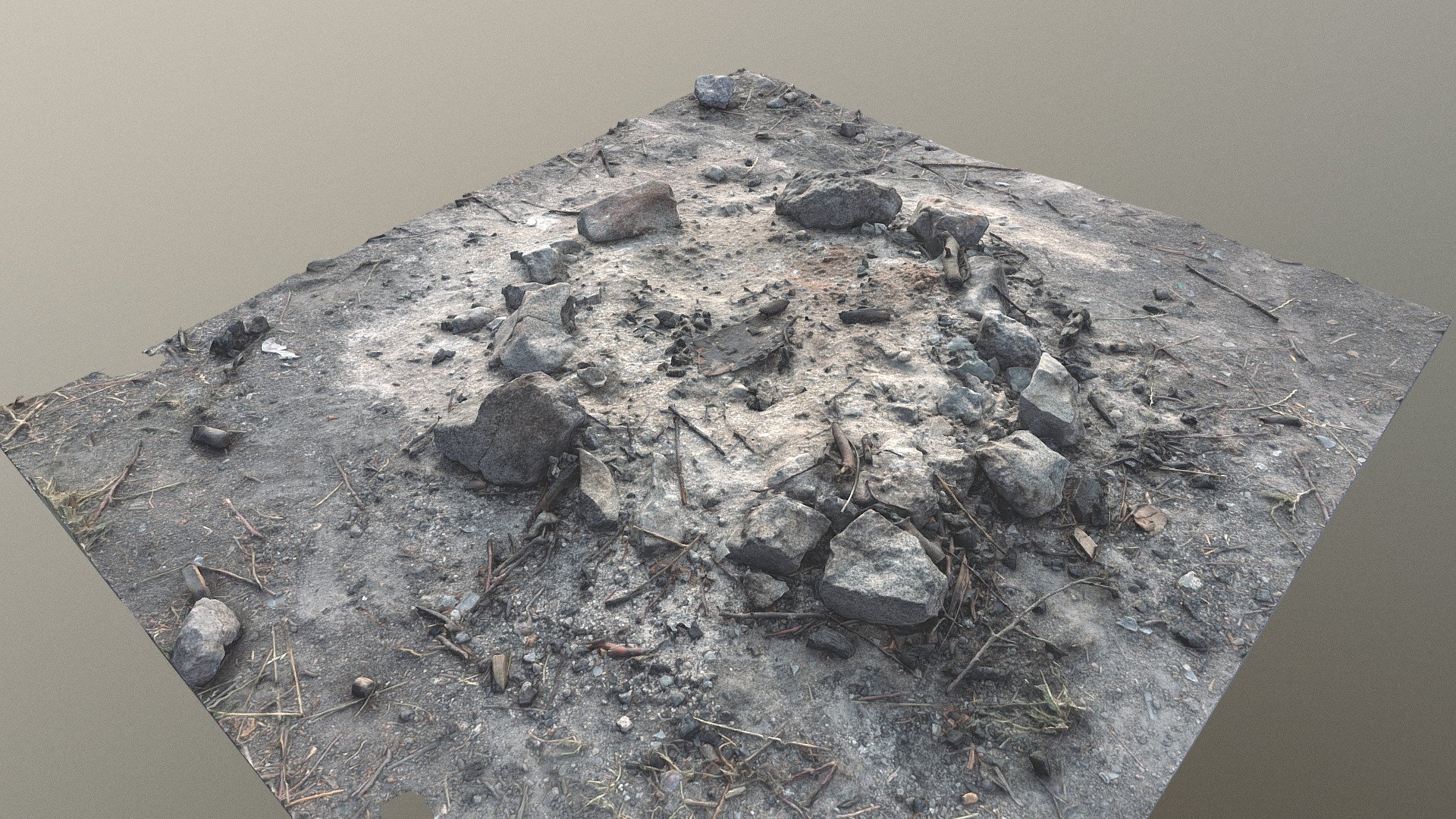 Dusty ash Fireplace fire pit hole, campfire natural made of stones

photogrametry scan (24MP, 100+) - Fireplace fire pit hole campfire made of stones - Buy Royalty Free 3D model by matousekfoto 3d model