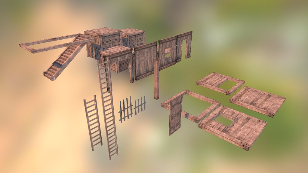 This kit is perfect for open world Survival games, where the player collect resources to build houses / base within the enviroment.
All the models are all in perfect optimized quality and low poly, and the textures are created in photoshop.


Support me @ Patreon - Survival Wood Crafting Kit - 3D model by GamePoly (@triix3d) 3d model
