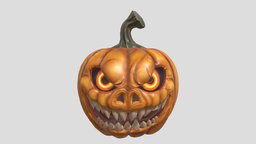 Halloween Pumpkin Scary Model