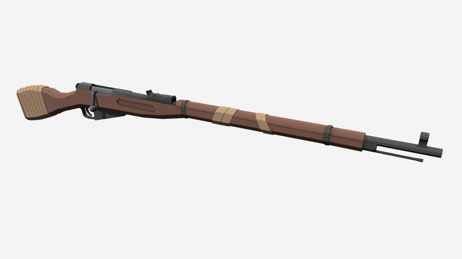 Soviet ear bolt action rifle serving from mud covered trenches fighting for the tsar to the defense of stalingrad from foreign invaders, this bolt action made a name for itself 3d model