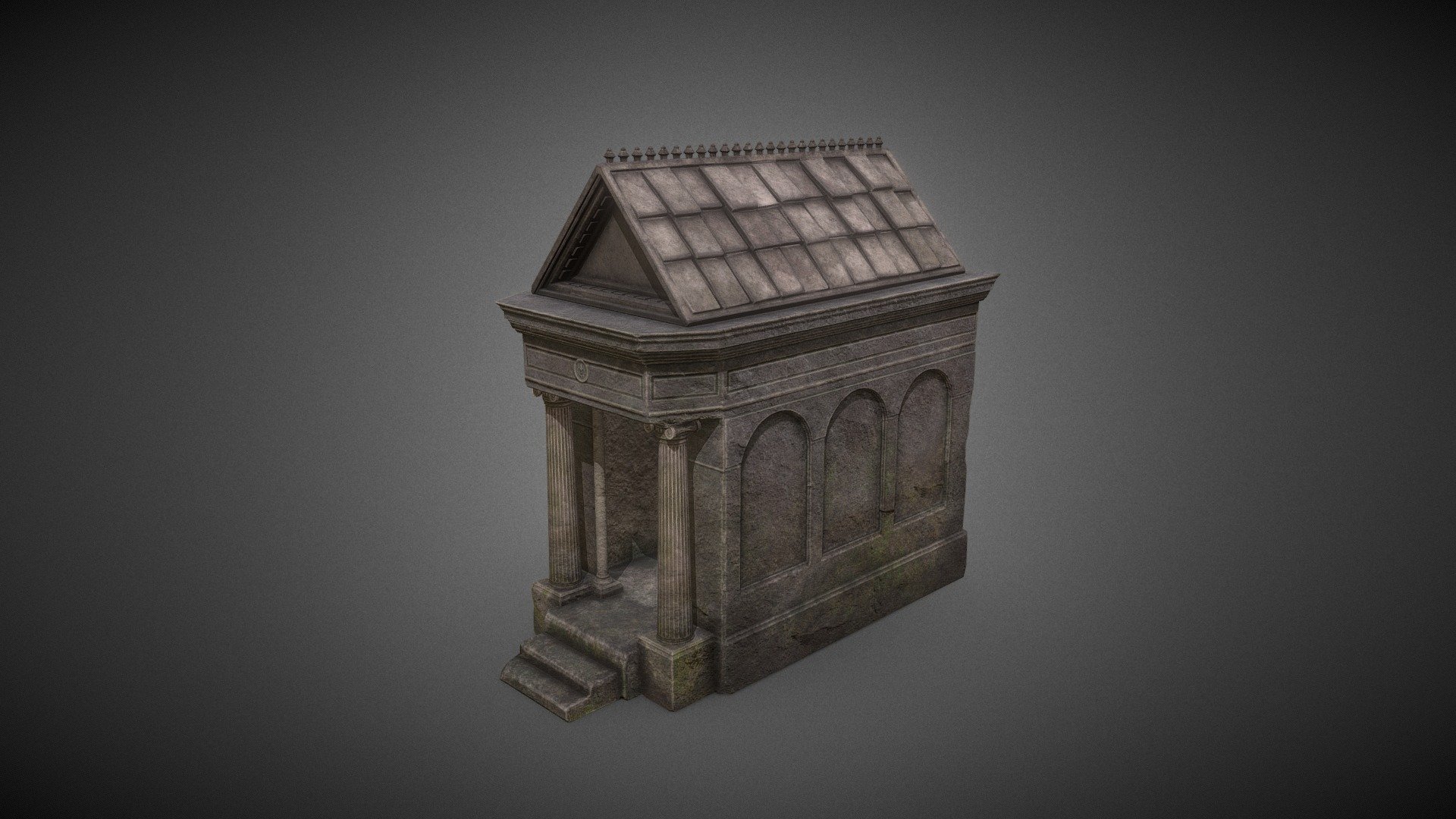 One of the model from Cemetery pack - Crypt №2 - 3D model by gd_dm 3d model